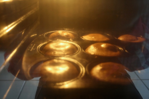 They rise in quite an interesting way as well. Keep an eye on them so they don't burn, and make sure your pan is well-prepared for all that melted chocolate